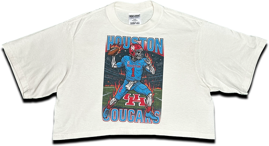 Houston Cougars Skeleton crop top