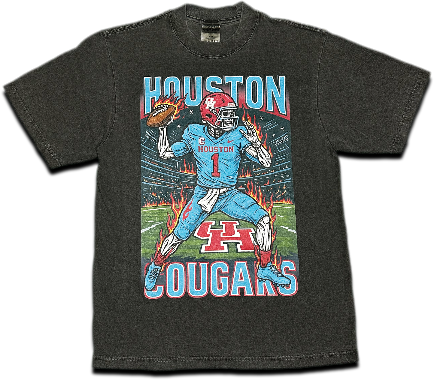 Houston Cougars Skeleton Tee
