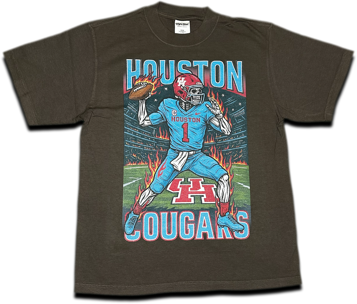 Houston Cougars Skeleton Tee